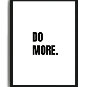 Do More - Poster con cornice