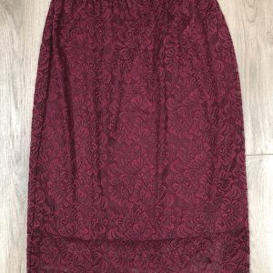 FRIDA RED – Gonna a tubo in pizzo