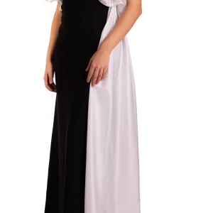 Abito lungo con pannelli a contrasto JAISOSUS