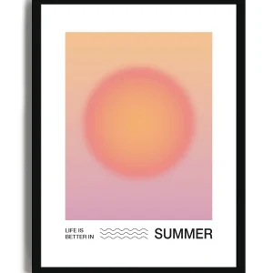 Life is Better in Summer - Poster con cornice