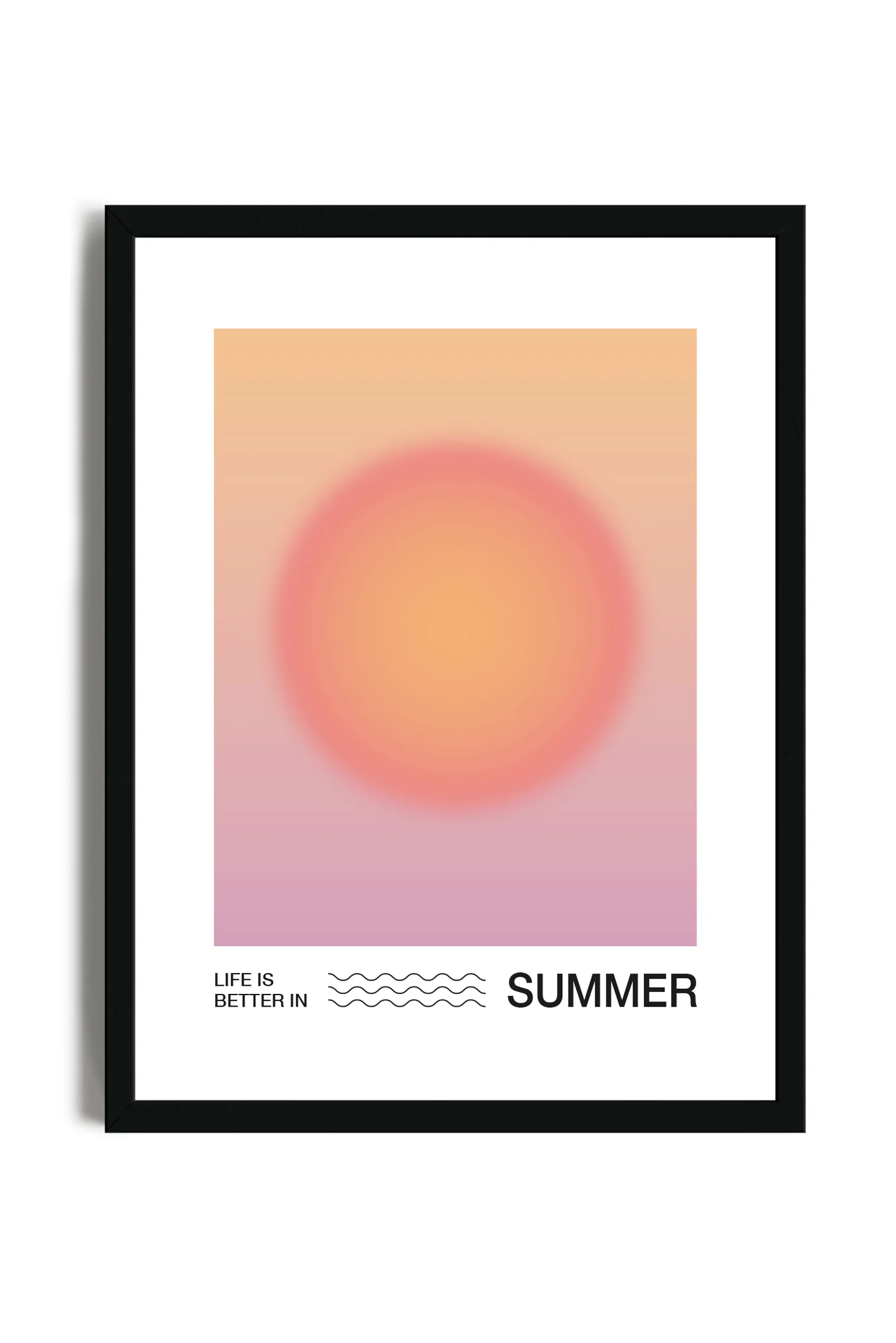 Life is Better in Summer - Poster con cornice