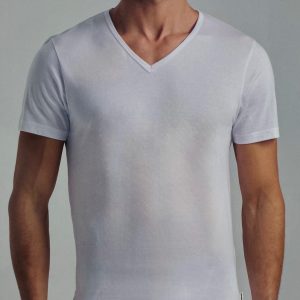 Maglia intima uomo in cotone a V Lotto LT1111