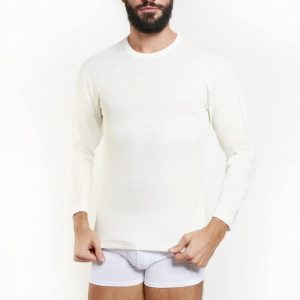 Maglia intima uomo lana cotone manica lunga TL18