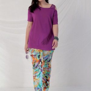 MAYA – Maglia spalla strass