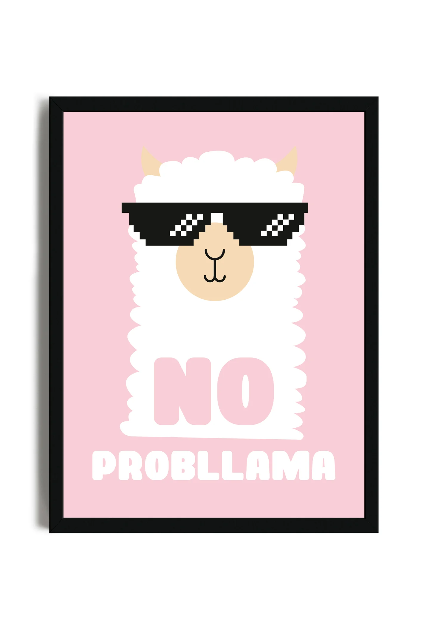 No Probllama - Poster con cornice