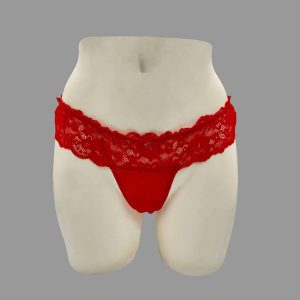 Perizoma in pizzo rosso Jadea 6464