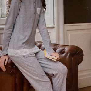 Pigiama caldo cotone donna Enrico Coveri EP6266