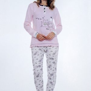 Pigiama caldo cotone donna Maristella 3603