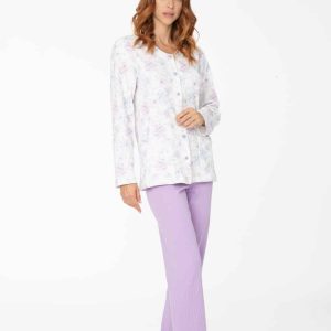 Pigiama donna aperto davanti invernale Notti Magiche Bice