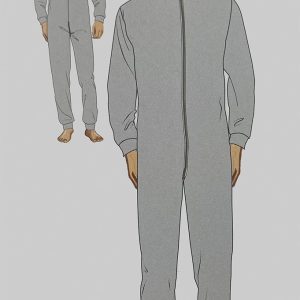 Pigiama intero con apertura posteriore unisex Bip Bip 11SAN invernale