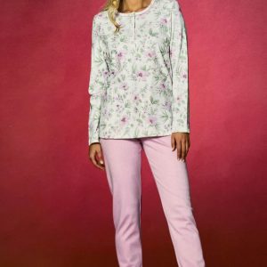 Pigiama caldo cotone donna Linclalor LR29222