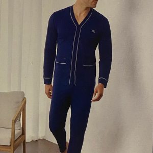 Pigiama uomo taglie forti aperto Il Grachio GP1150AC