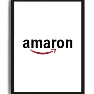Amaron (Sfondo Bianco) - Poster con cornice
