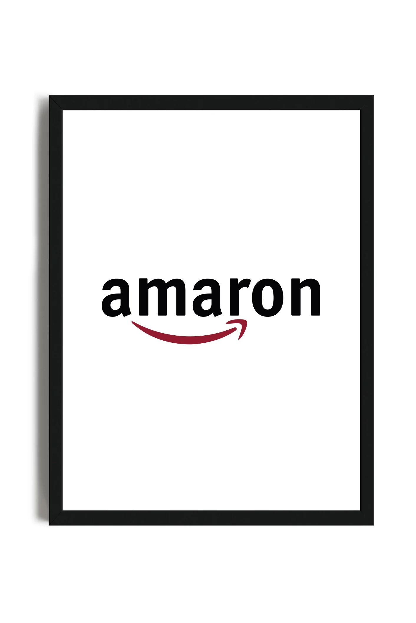 Amaron (Sfondo Bianco) - Poster con cornice