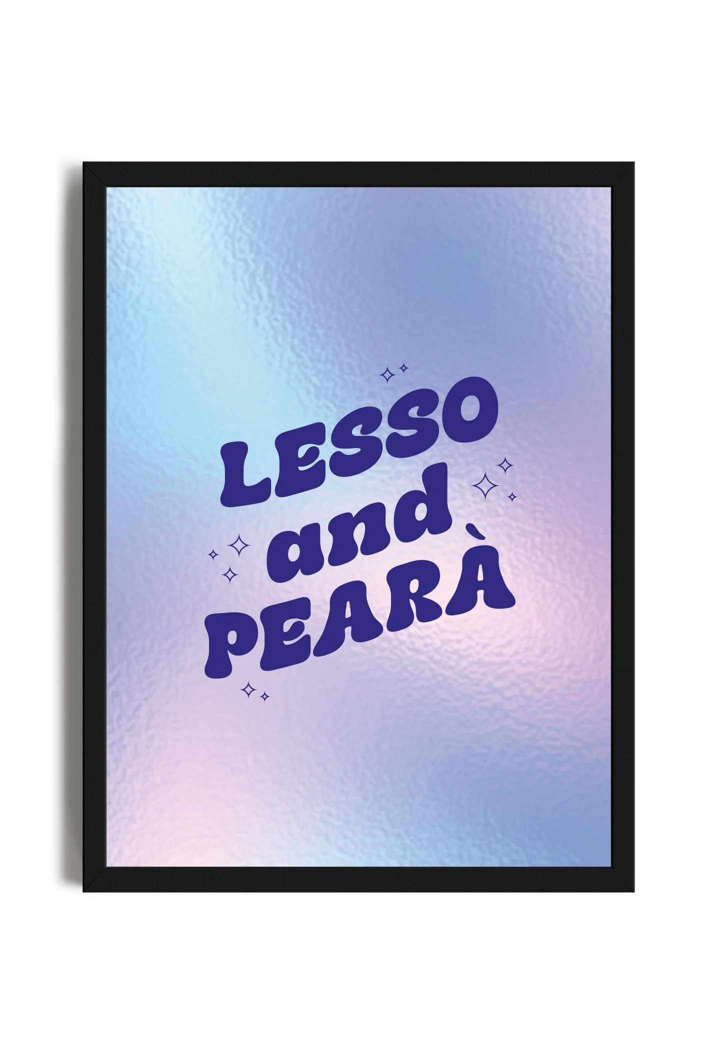 Lesso and Pearà - Poster con cornice