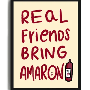 Real Friends Bring Amaron - Poster con cornice