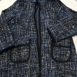 IAN – Spolverino in bouclè senza bottoni