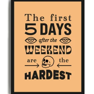 The First Five Days - Poster con cornice