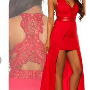 abito doppia lunghezza in viscosa