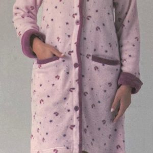 Vestaglia pile donna con bottoni Karelpiù KF5202